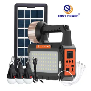 EP-0118B generador solar portátil sistema solar kit completo con BT FM luz de emergencia DC recargable solar con panel solar
