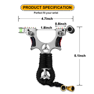 Oem Baiyuheng - Juego de <span class=keywords><strong>Tirachinas</strong></span> Profesional de Acero Inoxidable para Caza y Pesca al Aire Libre con Banda de Goma - Product Image 2