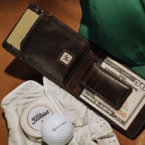 For Boshiho Customized Vintage Genuine Leather <b>RFID</b> <b>Wallet</b> Money Clip Engraved Bank Credit Card Holder Men's Anti-Theft Nylon Li - Product Image 5