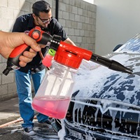 Pistolet pulvérisateur de mousse pour lavage de voiture, lance canon à mousse, pistolet de pulvérisation pour tuyau d'arrosage de jardin et de lavage de voiture