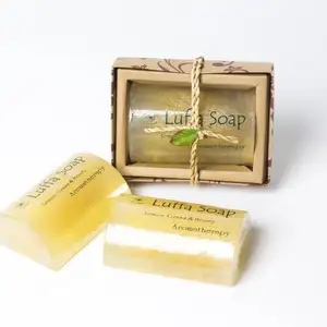 Atacado OEM Lemongrass e Mel Luffa Sabão Corporal Handmade Sabão Natural Herbal Soap Tailândia