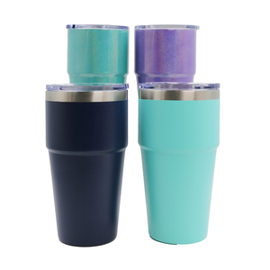 Gobelet de voyage à double paroi en acier inoxydable sans Bpa avec couvercle en plastique - Product Image 6