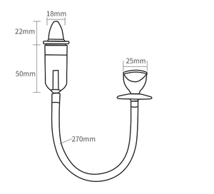 पोर्टेबल पारदर्शी शिशु मुंह सक्शन नाक एस्पिरेटर नवजात नाक क्लीनर विरोधी बैकफ्लो कैथीटर मॉडल dq75 अपग्रेड - Product Image 6