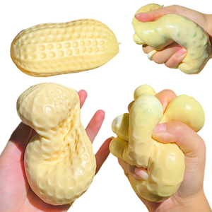 Pelota Antiestrés de TPE Hecha a Mano con Relleno de Bloques de Construcción, Sonido ASMR Crujiente, Juguete Sensorial para Niños de 2 a 13 Años - Product Image 1