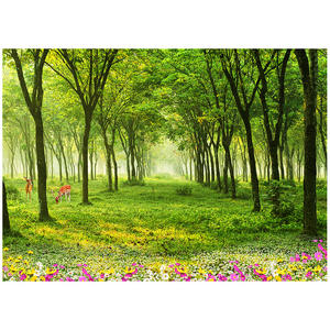 Nordique forêt herbe paysage <span class=keywords><strong>Boulevard</strong></span> 3D Mural salon chambre Tv fond mur - Product Image 4