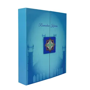 Calendario dell'avvento di lusso 2023 personalizzato OEM nuovo Design 30 giorni EID Advent Calander Ramadan Kareem Package scatole calendario lunare