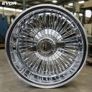 EVOR Drahtspeichenfelgen Knockoffs 72 Kreuz/72 Gerade/100 Gerade Chrom-Rad 13 Zoll Felgen Gold Dayton - Product Image 1