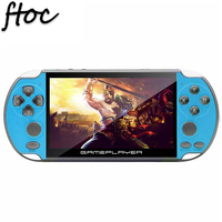 Console de jeu vidéo portable X7 PLUS avec écran de 5,1 pouces, mémoire intégrée de 8 Go, 10 000 jeux et stockage extensible