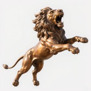 Grande statua di toro in rame, decorazione da giardino all'aperto, scultura d'arte fornitore di animali - Product Image 3