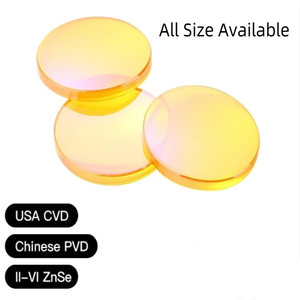 Lente de enfoque láser convexa CVD ZnSe original OEM diámetro 17/22mm lentes de seleniuro de zinc FL25/47/50.8/76.2 para máquina grabadora de CO2 - Product Image 3