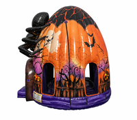 Château gonflable commercial d'Halloween en forme d'araignée, maison hantée, trampoline pour enfants pour événements festifs