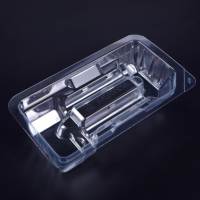 Plateau médical de boursouflure d'emballage formé sous vide clair transparent d'ANIMAL FAMILIER/APET pour l'hôpital