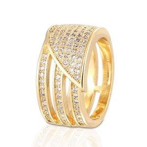 Amostra Grátis de Joias Arábia Saudita Anel de Casamento de Ouro <span class=keywords><strong>18K</strong></span> de 2 Gramas para Mulheres - Product Image 4