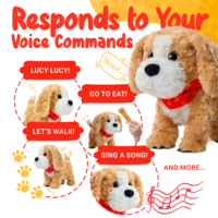 Jouets éducatifs Joycat, chiot robot électronique, jouet en peluche super doux pour enfants, poupée en peluche réaliste, jouet qui fait la queue