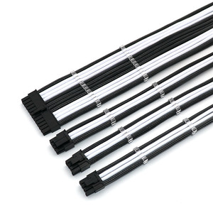 Angitu Colors Computadora elegible 24pin <span class=keywords><strong>MB</strong></span>, ATX (4 + 4)8pin CPU Dual 6 + 2pin PCIE PSU Kit de cable de extensión - Product Image 3