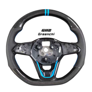 Utilisé pour Volkswagen <span class=keywords><strong>Golf</strong></span> 8 GTI Polo Volant de direction en fibre de carbone Modification et mise à niveau - Product Image 1