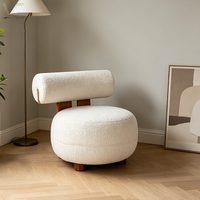 Ventes chaudes - Canapé simple en bois Wabi Sabi japonais, canapé de détente moderne nordique, chaise de salon pour la maison