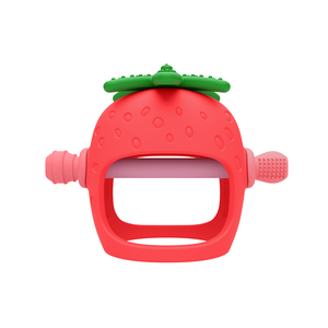 OEM ODM precio de fábrica linda flor forma púrpura de grado alimenticio de silicona líquida dentición juguete mordedor dentición juguete - Product Image 3