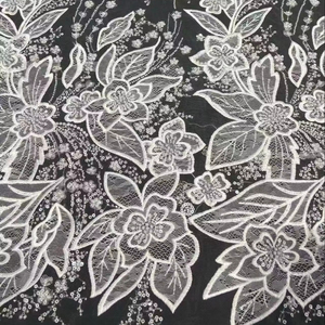 Elegant Chantilly <strong>Lace</strong> <strong>Fabric</strong> for Bridal Wear Delicate Floral Pattern <strong>Soft</strong> Touch Non - Itchy Material Ideal Tailoring - Product Image 6