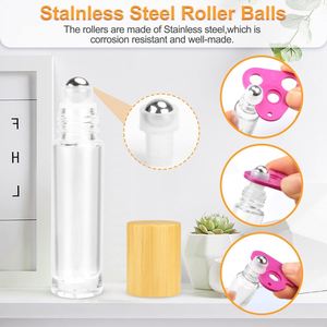 Wholesale Clear Glass <b>Perfume</b> <b>Bottles</b> 3ml/<b>5ml</b>/10ml Roll-On Stainless Steel Roller for Screen Printing Recyclable for Essential - Product Image 2