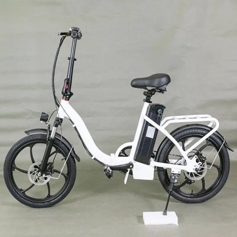 Commander-bicicleta eléctrica plegable de 20 pulgadas, 350W/500W, motor central, batería de litio de 10ah, barata