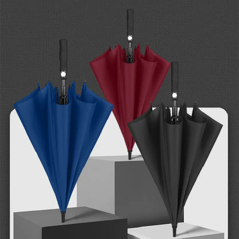 Ombrello grande promozionale a doppio strato da 30 pollici con Logo personalizzato antivento stampe ombrello da Golf a sublimazione del marchio