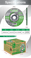 Disque de meulage SUMO 100 mm (4 pouces) pour métal et inox, meule professionnelle à liaison résineuse pour outils électriques à grande vitesse T27