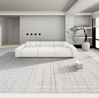 Tapis d'appoint Wilton en polypropylène tissé grande surface, fabriqué à la machine, antidérapant et confortable pour salon