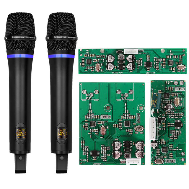 Depusheng Professional Wireless Microphone Module UHF Microphone Receiving Board for Pull Rod Speaker/mixer/teaching Machine