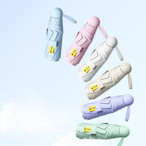 Venta al por mayor <span class=keywords><strong>paraguas</strong></span> Cápsula de bolsillo completamente automático para mujer estilo fresco revestimiento negro sombrilla <span class=keywords><strong>mini</strong></span> <span class=keywords><strong>paraguas</strong></span> - Product Image 1