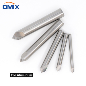 DMIX Fresa de extremo de 90 grados con revestimiento de TiN de carburo sólido, flauta recta derecha, HRC55-HRC60, para fresado de alta velocidad - Product Image 3