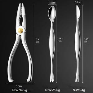 <span class=keywords><strong>Set</strong></span> di 3 Utensili <span class=keywords><strong>per</strong></span> Frutti di Mare 2026: Pinze <span class=keywords><strong>per</strong></span> Gamberi e Aragoste, Coltello <span class=keywords><strong>per</strong></span> Granchi, con Scatola Nera - Product Image 5