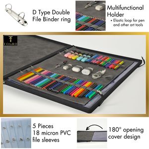 Portafolio de Cuero A2 Multifuncional Moderno con Impresión Digital, Regalo para Pintores y Artistas, Estuche para Material de Arte - Product Image 4