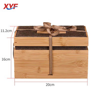 Boîte de rangement rectangulaire moderne en bois avec couvercle pour service à thé et emballage cadeau – Vente en gros usine