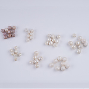 Wholesale 11-14mm Natural Freshwater Carved White Color Options DIY Particle Accessories for Bracelets Necklaces <b>Piercings</b> - Product Image 1