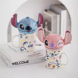 Taza <span class=keywords><strong>de</strong></span> Café <span class=keywords><strong>de</strong></span> Cerámica con Diseño <span class=keywords><strong>de</strong></span> <span class=keywords><strong>Stitch</strong></span> <span class=keywords><strong>de</strong></span> Dibujos Animados, Diseño 3D <span class=keywords><strong>de</strong></span> Cabeza <span class=keywords><strong>de</strong></span> Ángel <span class=keywords><strong>de</strong></span> <span class=keywords><strong>Stitch</strong></span>, 350 ml, Grande, Creativa, para Navidad, Año Nuevo, Día <span class=keywords><strong>de</strong></span> San Valentín - Product Image 2