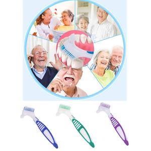Cepillo de Dientes Premium para Prótesis Dentales, Cepillo de Doble Cara para Limpiar Dientes Postizos, Herramienta de Limpieza de Prótesis - Product Image 3