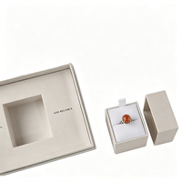 Cajas de Almacenamiento de Joyería de Papel Kraft Rígido, Hechas a Mano, Ecológicas, Reciclables, de Lujo, con Logotipo Personalizado en Relieve, al por Mayor