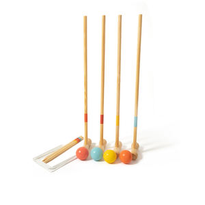 Olorful-Juego de patadas de jardín para niños, juego de croqué con bolas de madera para 4 jugadores - Product Image 2
