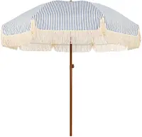 2021 новый 50% хлопок, 50% полиэстер индивидуальный цвет UPF 50 УФ-защита Открытый Кемпинг кисточки пляжные зонты с бахромой