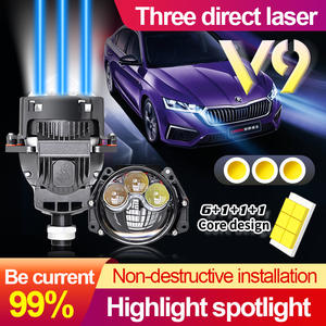 Yosovlamp V9 voiture projecteur LED 65W <span class=keywords><strong>moto</strong></span> feux de croisement et feux de croisement phare 15000LM projecteur à lentille ultra lumineuse - Product Image 3