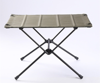 Table de camping pour la randonnée en plein air Table légère en alliage d'aluminium Table pliante en tissu Oxford