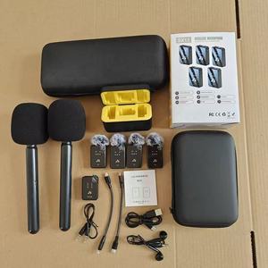 Micrófono Inalámbrico Profesional de Condensador de Estudio, 4 Micrófonos, 2.4, Cancelación de Ruido, SX13 Pro, Tipo-C, para Transmisiones en Vivo de TikTok - Product Image 1