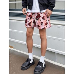 Shorts de sport pour homme personnalisés, en mesh floral, séchage rapide, avec poches, pour la course à pied et l'entraînement - Product Image 5