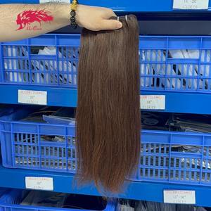 مصنع الشعر في قوانغتشو يبيع بالجملة خصلات شعر خام ممتازة مزدوجة الغرز، شعر هندي مستقيم بطول 14-30 بوصة - Product Image 2