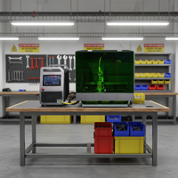 Machine de découpe laser fibre CNC 4 axes refroidie par air Qiongji 700W pour tôles – Prix compétitif, contrôle automatique Cypcut de haute performance