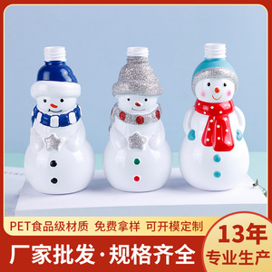 Bouteilles cosmétiques en plastique personnalisables en forme de bonhomme de neige de Noël, format voyage, pour shampoing et gel douche, unisexe - Product Image 5