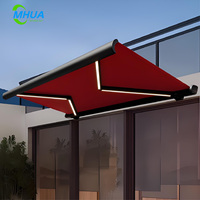 Auvent rétractable mural intelligent avec capteur météo personnalisé et pliage automatique