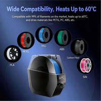 Boîte de rangement et de déshydratation pour filament à bobine unique, hermétique et anti-poussière, pour imprimante 3D PLA PETG ABS Nylon