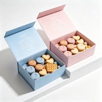 Boîte d'emballage personnalisée pour biscuits, pâtisseries, gâteaux, pain, avec logo imprimé, encre de soja, haute qualité